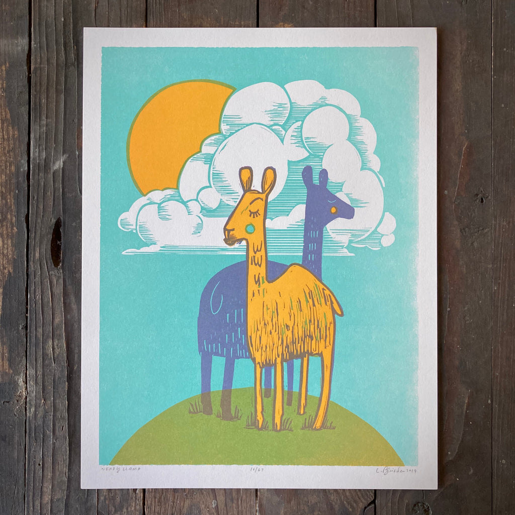 Wendy Llama - Print