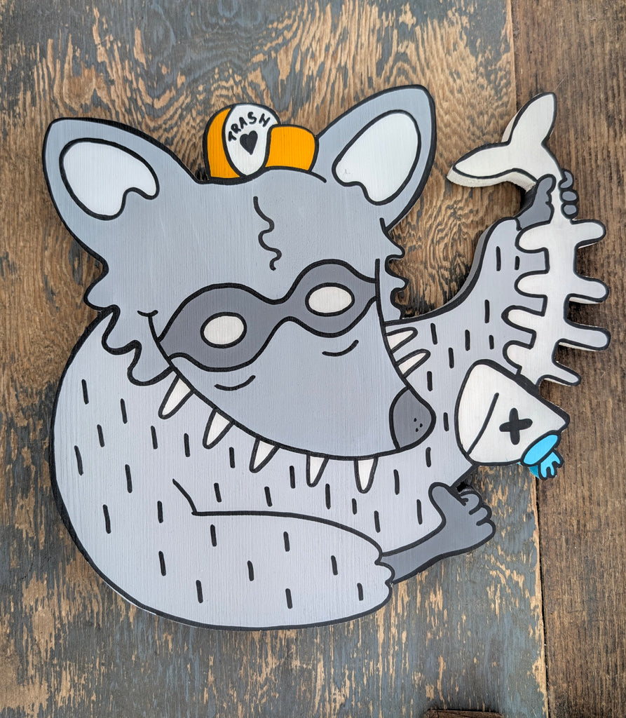 Raccoon Snack Time!
