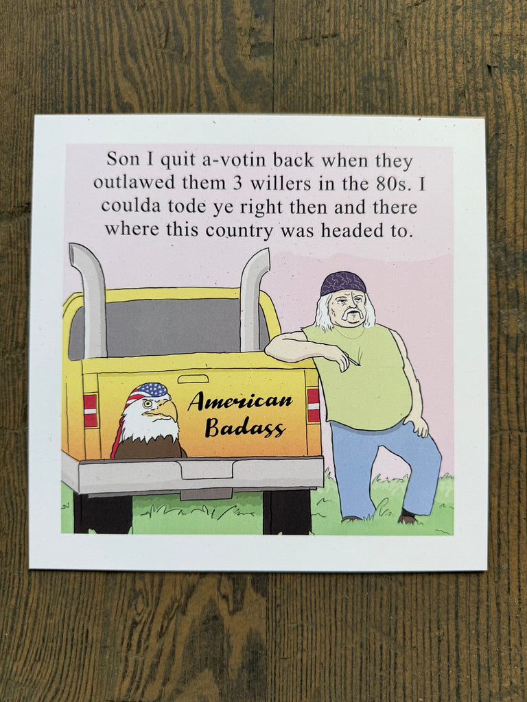 Quit A-Votin' - Print