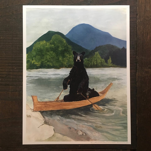 Bears In Boat - Print