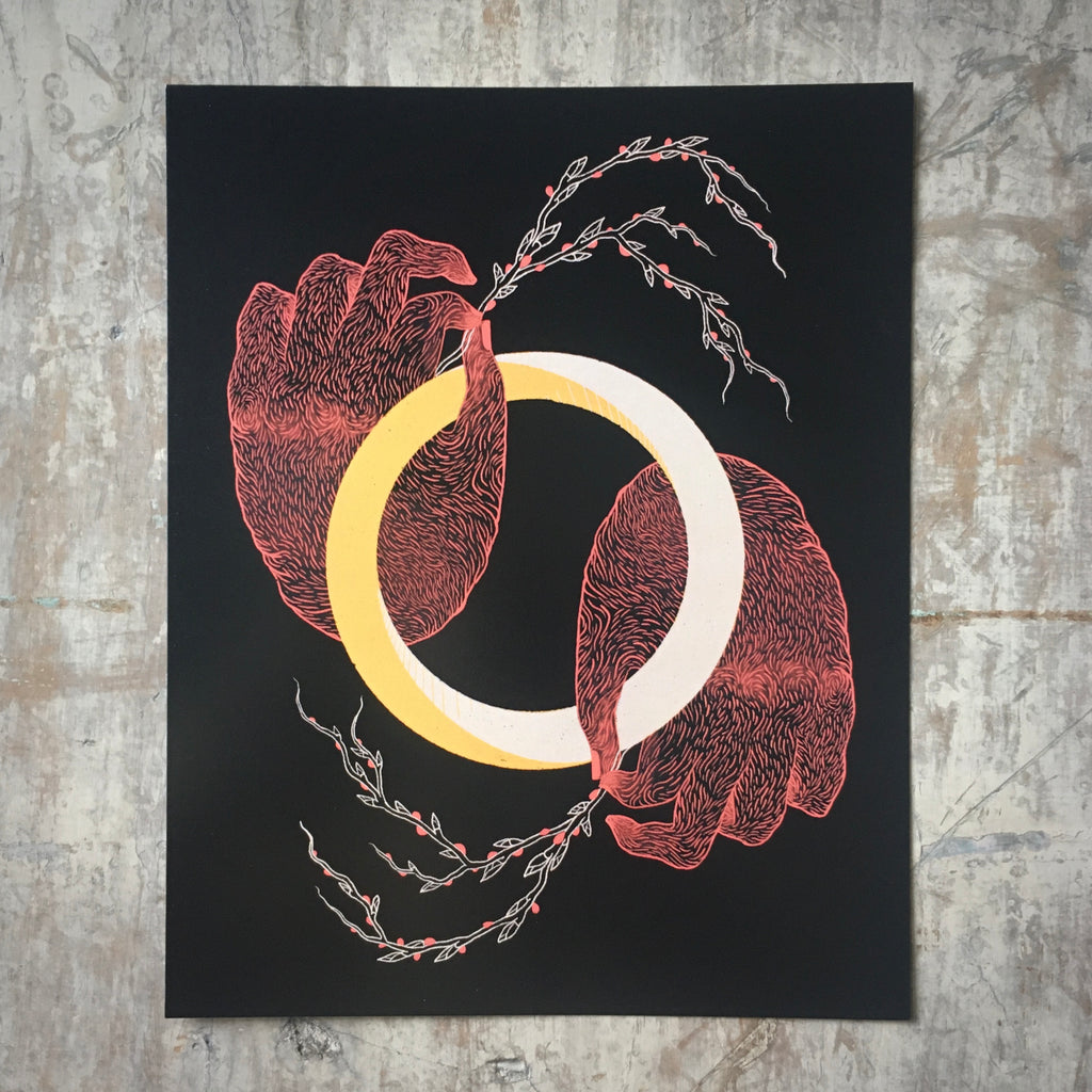 Hands with Balm of Gilead - Print