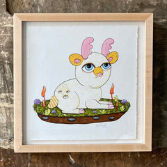 Julie Armbruster - Siamese Deer Series - Original Paintings