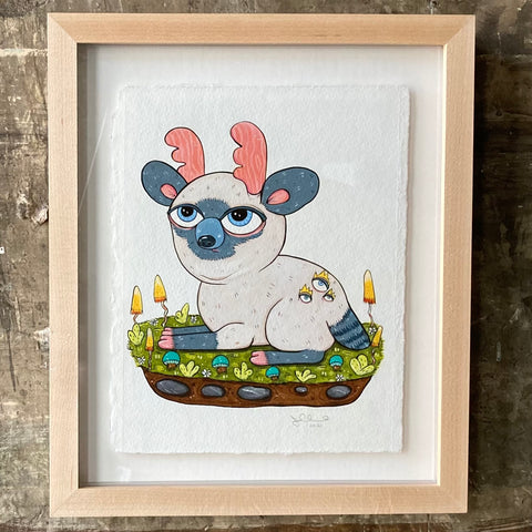 Julie Armbruster - Siamese Deer Series - Original Paintings