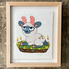 Julie Armbruster - Siamese Deer Series - Original Paintings