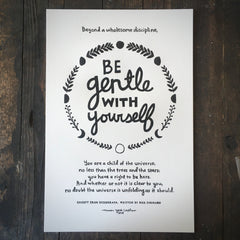 Be Gentle With Yourself - Print