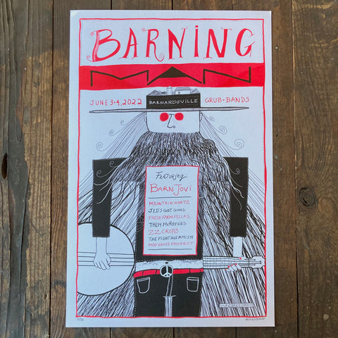 Barning Man - Print