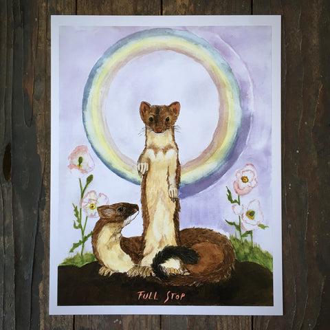 Rainbow Weasel - Print