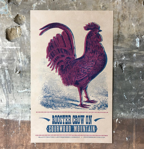 Rooster Crow On Sourwood Mountain - Print
